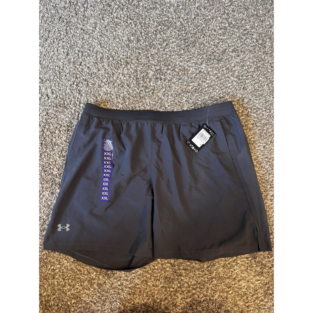 Under Armour UA Launch Mens XXL 7” Running Shorts Castlerock Gray NWT 1382620